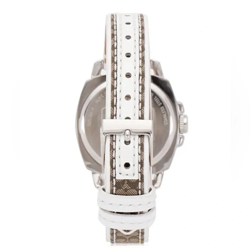 New Coach Boyfriend Women’s Stainless Steel Crystal Bezel Watch 14503148 - Picture 3 of 5